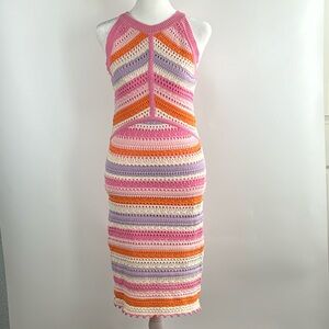 NWT WILLOW & WIND™️ Women's Size S Crocheted Halter Midi Dress